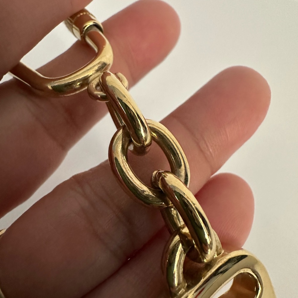 Salvatore Ferragamo Gold Tone Key Ring Bag Charm Vintage Made In Italy - Picture 5 of 9